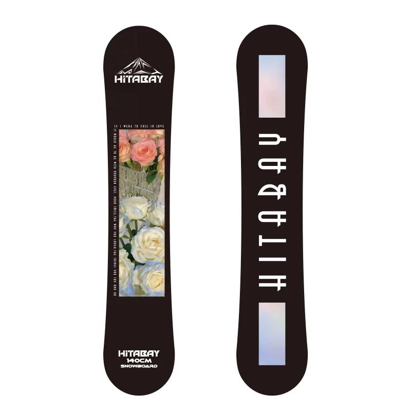 BLUEBAY Skiing Black Snowboard Double Camber Snowboard Ski Carving Snowboards & Skis
