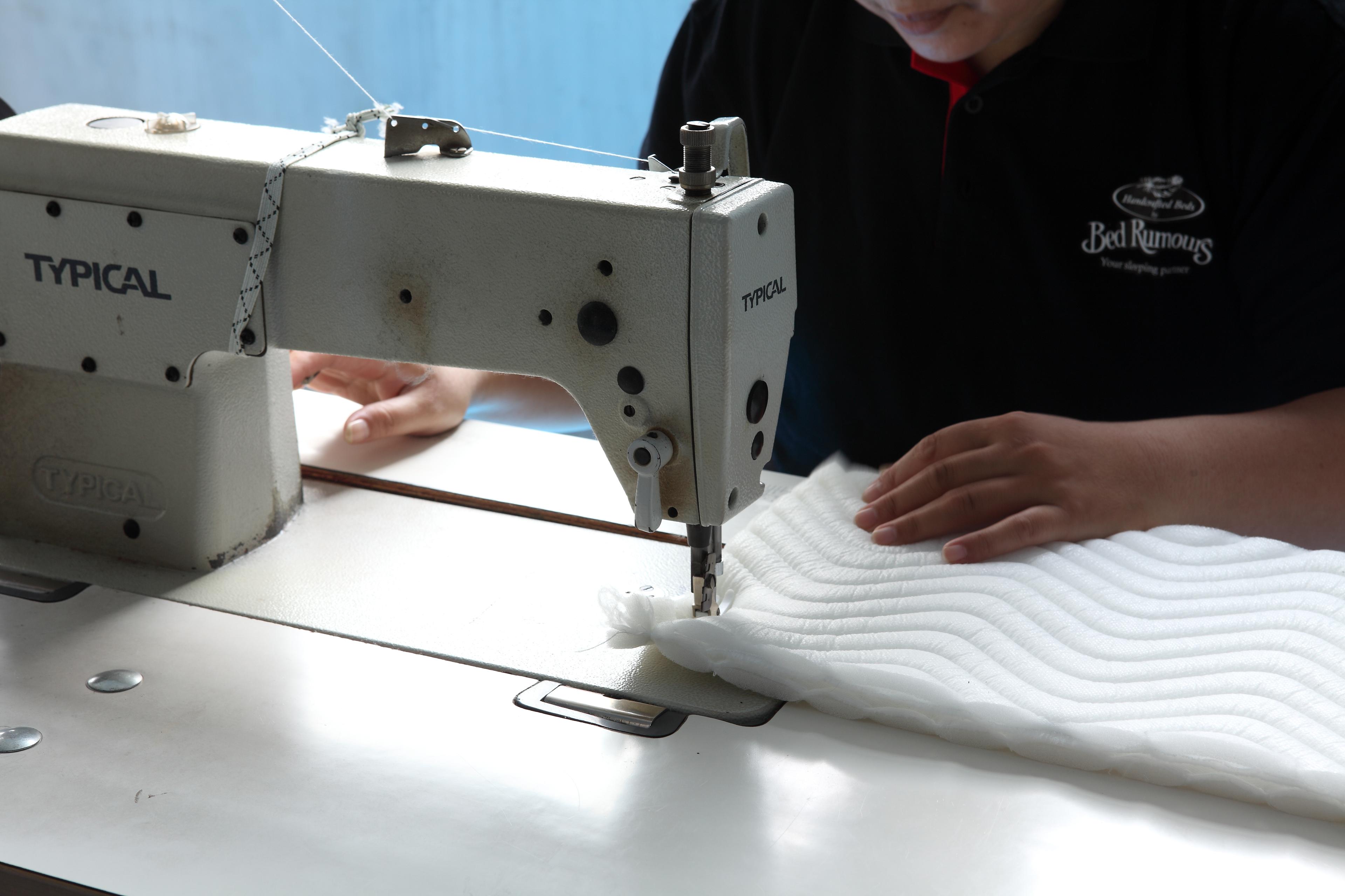 Custom mattress cover sewing process
