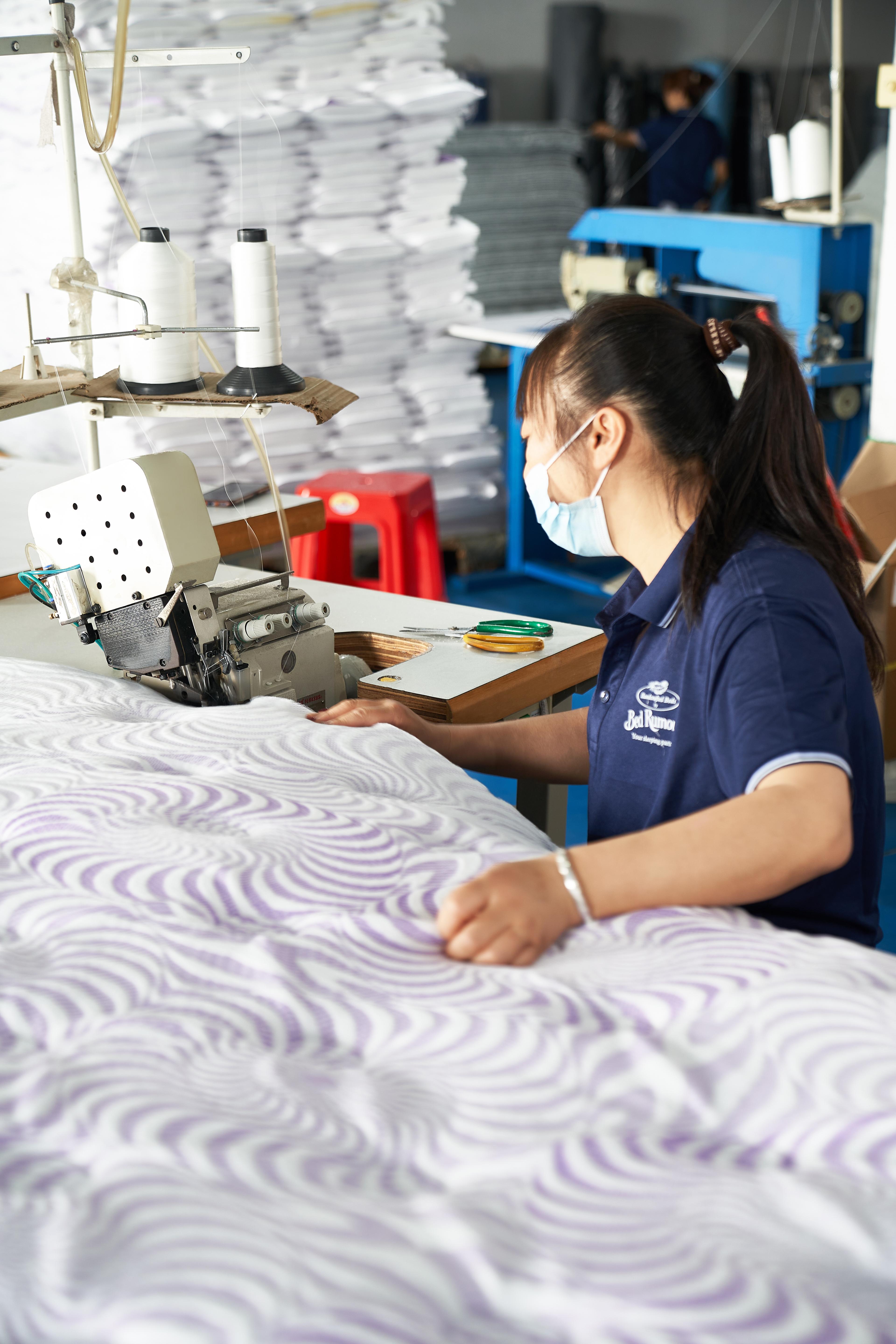 Overlock mattress process