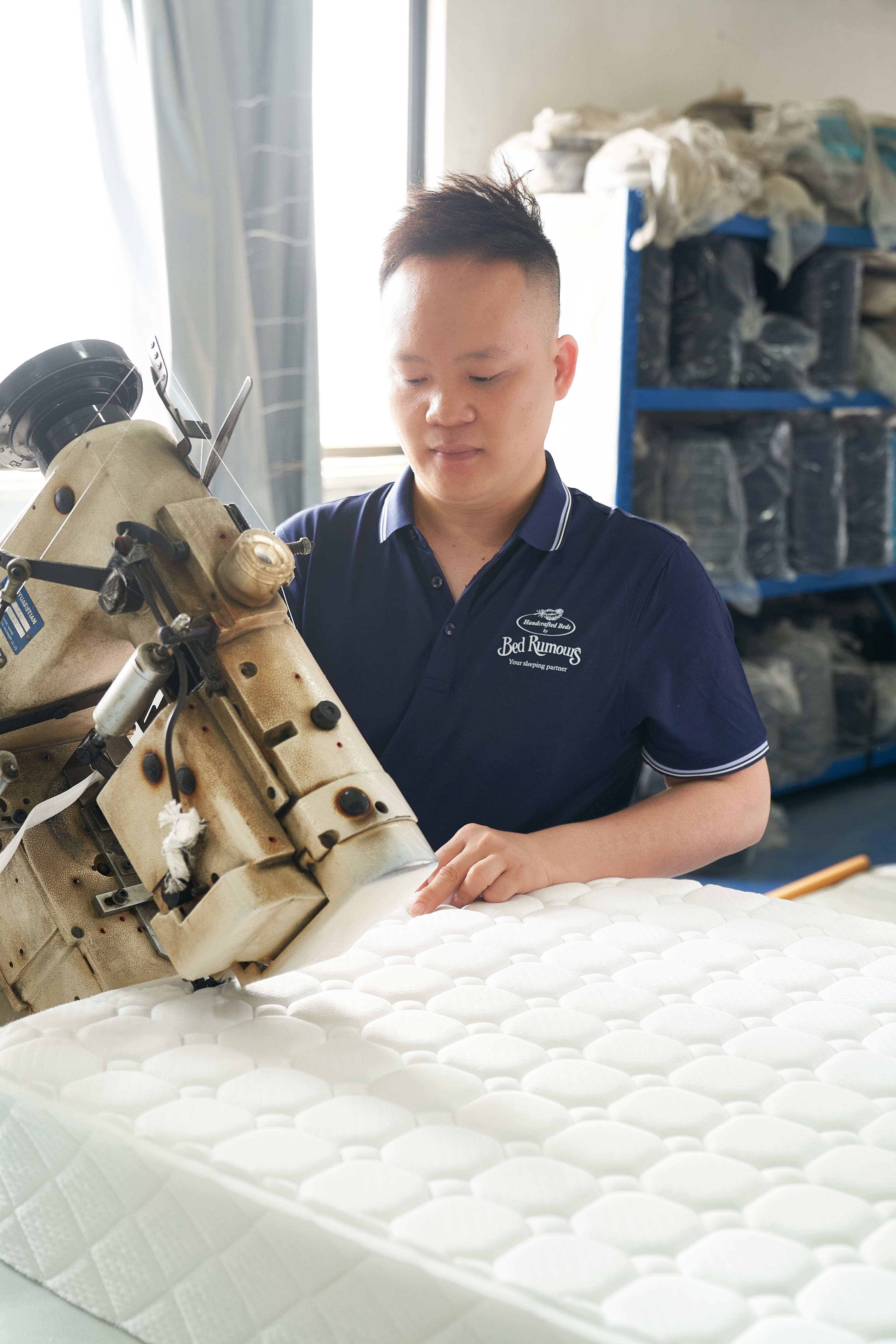 Tape Edging mattress process