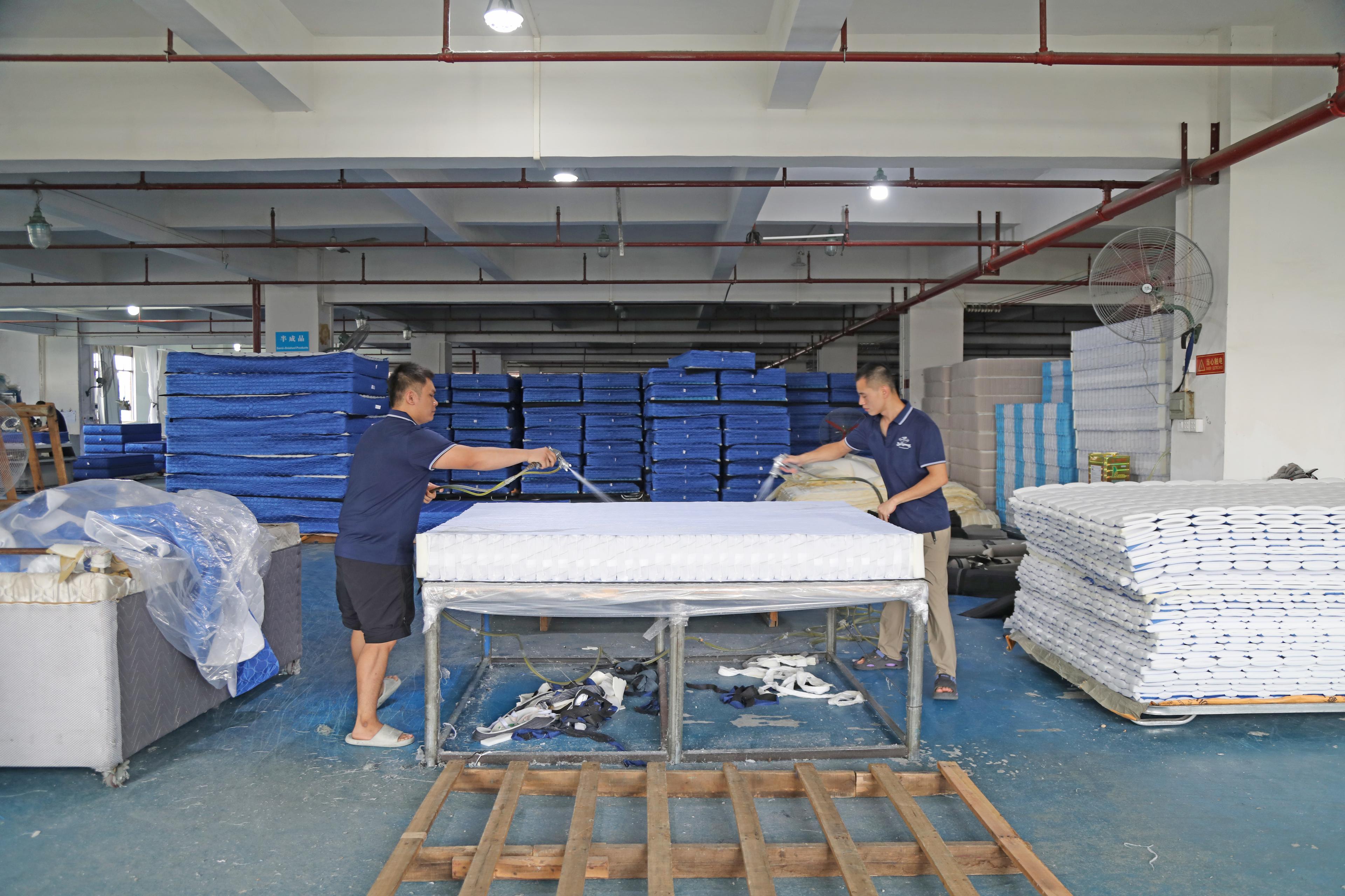 Final Assembly & Quality Check for private-label-mattress factory production