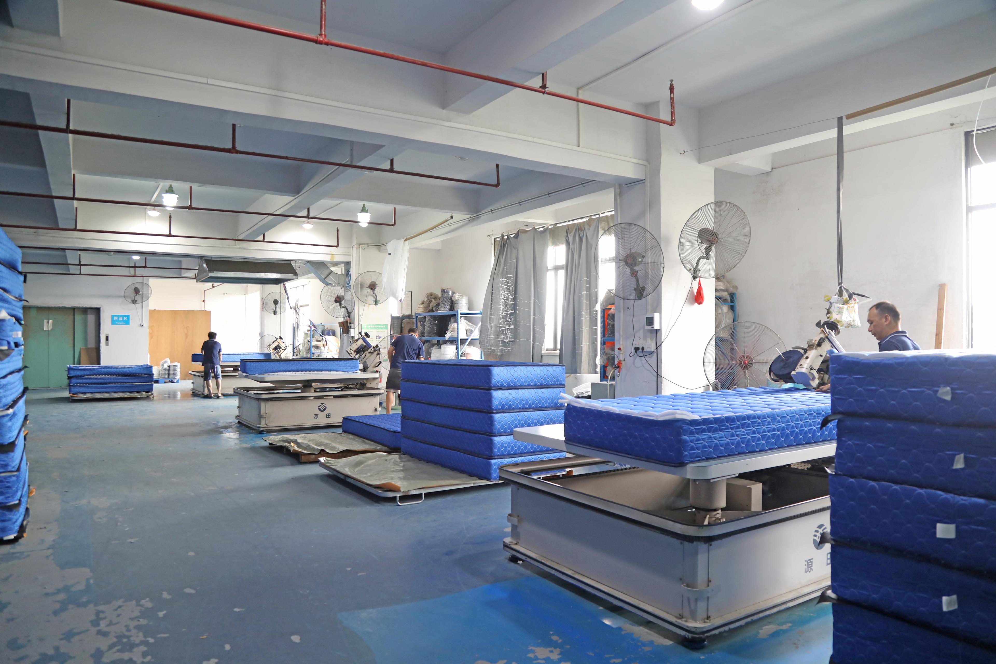 Mattress Workshop Overview for private-label-mattress factory production